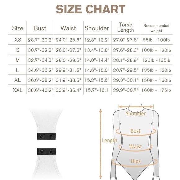 (A8) MANGOPOP Women's Basic Scoop Neck LongSleeve Bodysuit Suit, Size Small, NWT - Picture 9 of 9